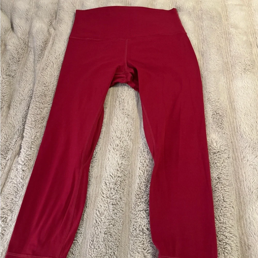 Lululemon Pomegranate 23 inch Align High-Waisted Leggings - buttery soft - Picture 3 of 7